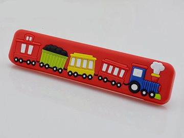 Big Train Colorful Rubber Drawer Pulls Cartoon Knobs 32mm Soft Plastic Kids Bedroom Furniture Handles