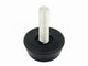 Iron Minifix Furniture Fittings Hardware PP Material Round Leg For Adjustbale Table Feet